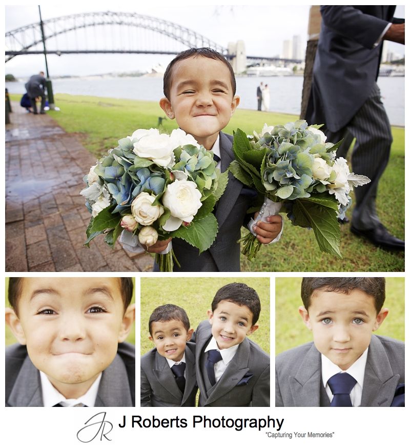 Cheeky Page Boys - sydney wedding photography